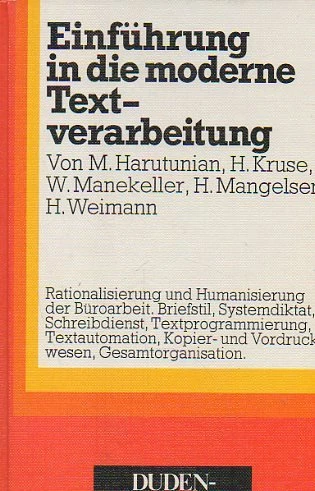 Einfuhrung in die Moderne Textverarbeitung