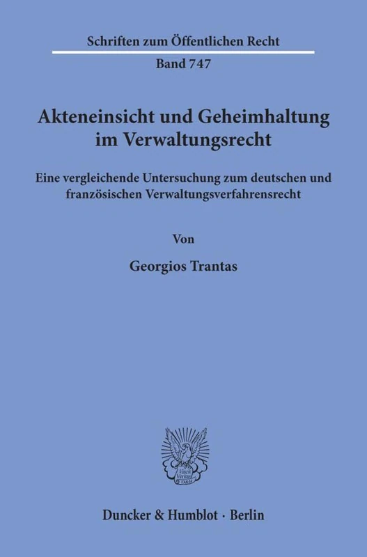 Akteneinsicht und Geheimhaltung im Verwaltungsrecht - Book