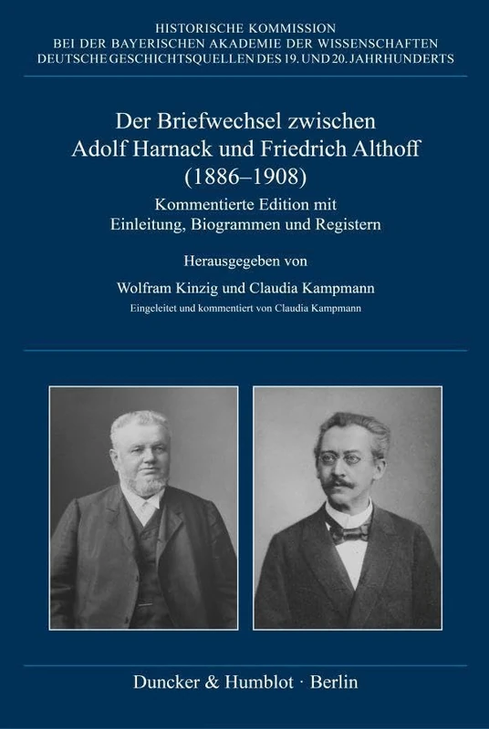 Der Briefwechsel zwischen Adolf Harnack und Friedrich Althoff (1886–1908): Kommentierte Edition mit Einleitung, Biogrammen und Registern. Eingeleitet ... des 19. und 20. Jahrhunderts, 84) - Image 1