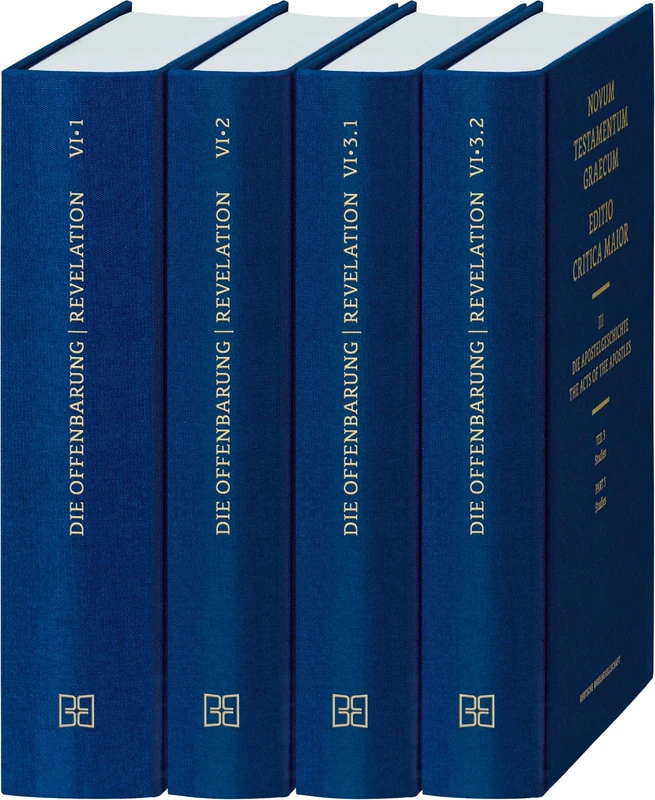 Novum Testamentum Graecum, Editio Critica Maior VI: Revelation, Complete Set (3 Vols): 6 (Editio Critica Maior, 6)