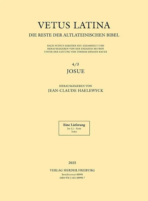 Vetus Latina - Josue: Jos 1,1 - Ende