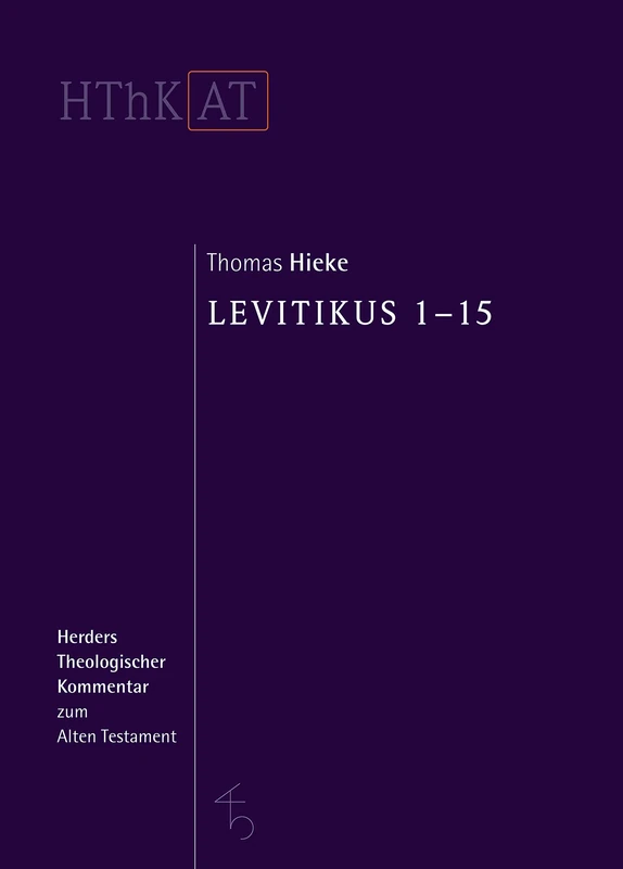 Levitikus: Erster Teilband: 1-15