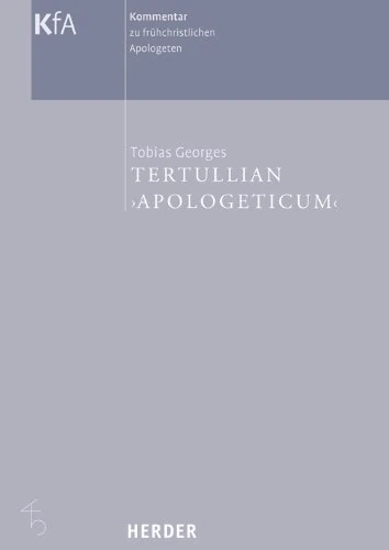 Herder Tertullian 'Apologeticum' - Christianity Book