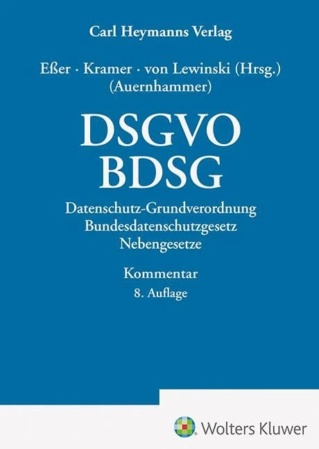 DSGVO/ BDSG: Datenschutz-Grundverordnung/ Bundesdatenschutzgesetz und Nebengesetze - Image 1