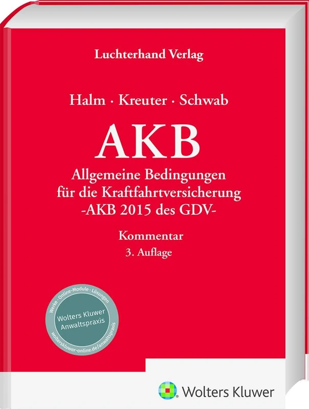 AKB - Kommentar: Allgemeine Bedingungen für die Kraftfahrtversicherung - AKB 2015 des GDV - - Image 1