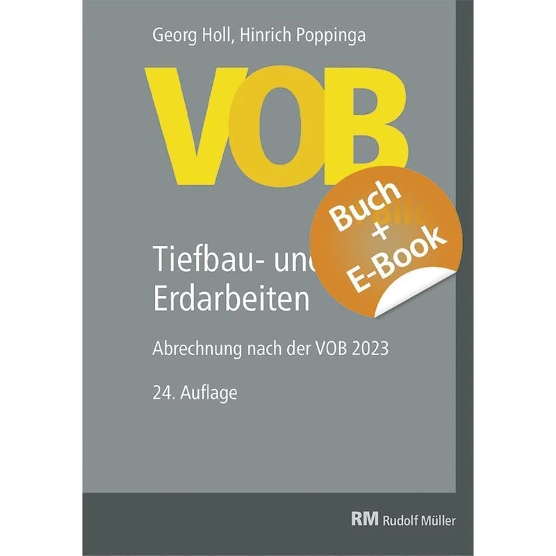 VOB im Bild - Tiefbau- und Erdarbeiten - mit E-Book: Abrechnung nach der VOB 2023 - Image 1