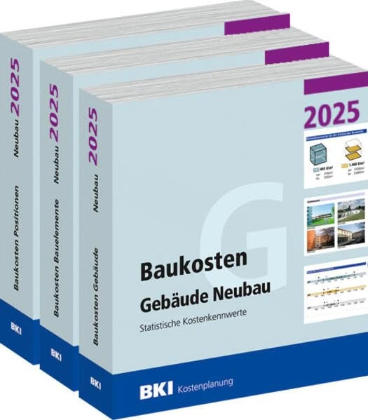 BKI Baukosten Gebäude + Positionen + Bauelemente Neubau 2025 - Kombi Teil 1-3 - Image 1