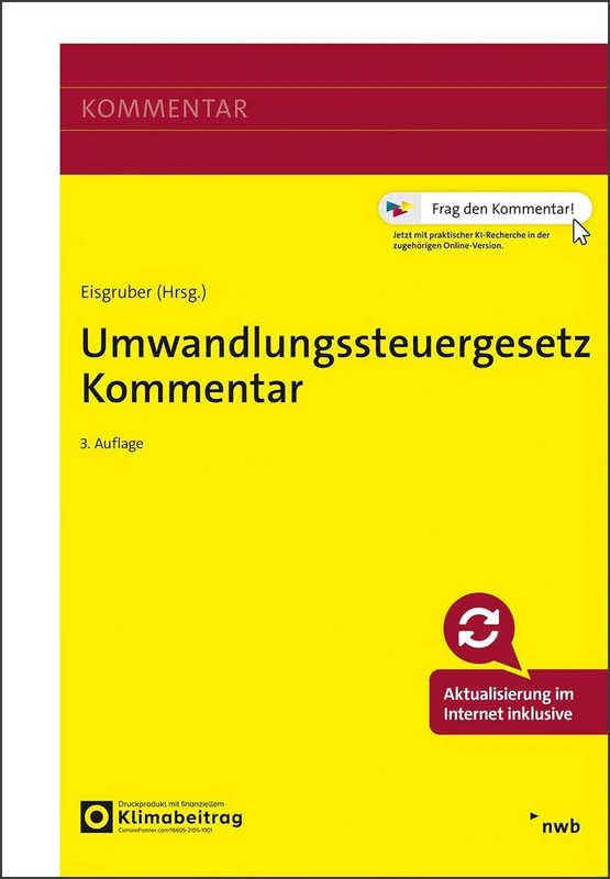 NWB Verlag Umwandlungssteuergesetz Kommentar - Book