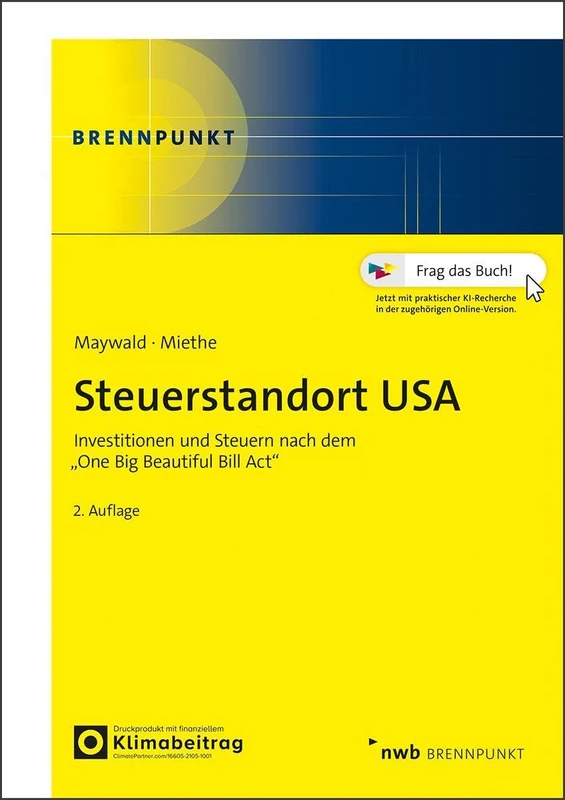 Steuerstandort USA: Investitionen und Steuern nach dem "One Big Beautiful Bill Act"