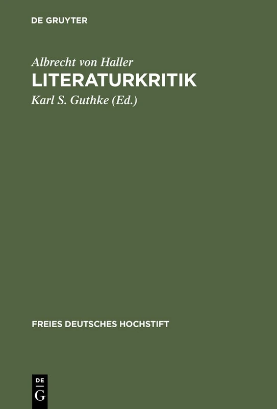 Literaturkritik: 21 (Freies Deutsches Hochstift)