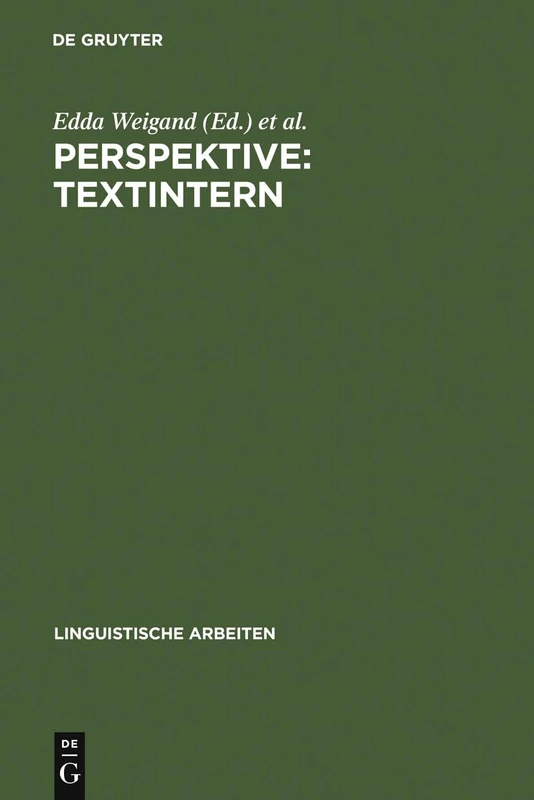 Perspektive: textintern: 88 (Linguistische Arbeiten)