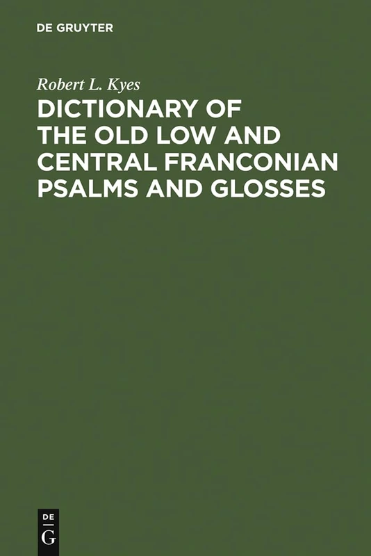 Dictionary of the old low and central Franconian psalms and glosses - Image 1