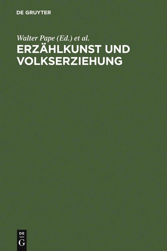 Erzählkunst und Volkserziehung: Das Literarische Werk Des Jeremias Gotthelf. Mit Einer Gotthelf-bibliogaphie/ Jeremias Gotthelf's Literary Works - Image 1