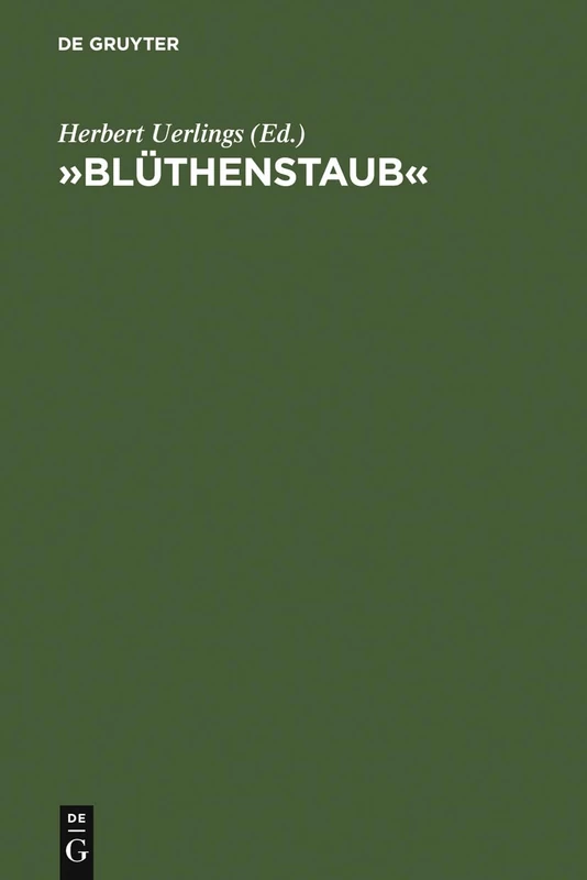 Blüthenstaub: Rezeption Und Wirkung Des Werkes Von Novalis - Image 1