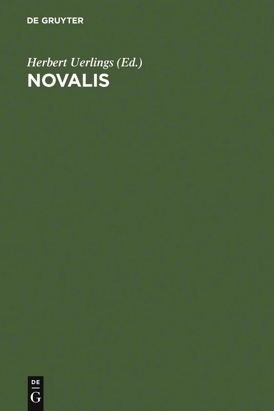 Novalis: Poesie Und Poetik: 4 (Schriften Der Internationalen Novalis-Gesellschaft)