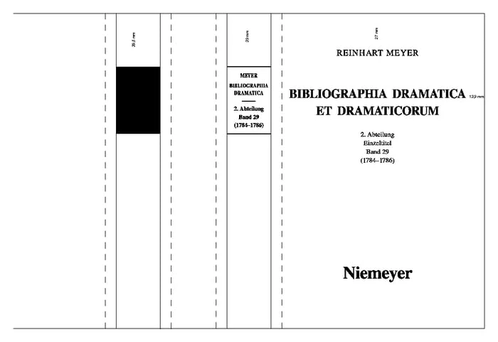 1784-1786: 29 (Einzelbande 1700-1800)