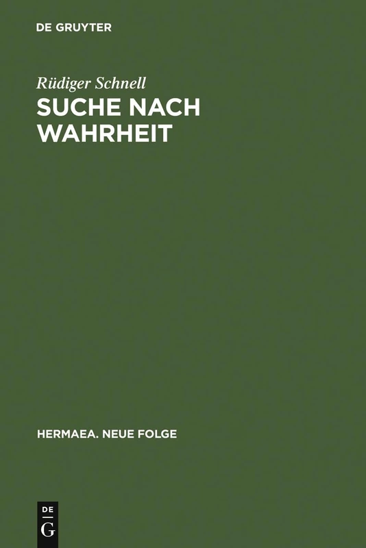 Suche nach Wahrheit: Gottfrieds Tristan Und Isold ALS Erkenntniskritischer Roman: 67 (Hermaea. Neue Folge) - Image 1