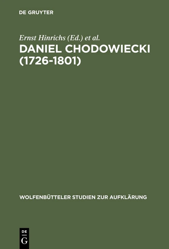 Daniel Chodowiecki (1726-1801): Kupferstecher, Illustrator, Kaufmann: 22 (Wolfenbütteler Studien Zur Aufklärung) - Image 1