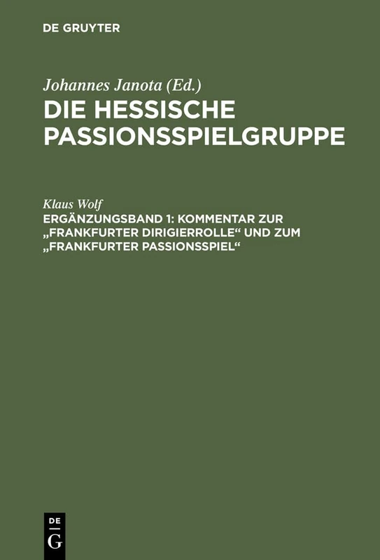 Kommentar zur "Frankfurter Dirigierrolle" und zum "Frankfurter Passionsspiel" - Image 1