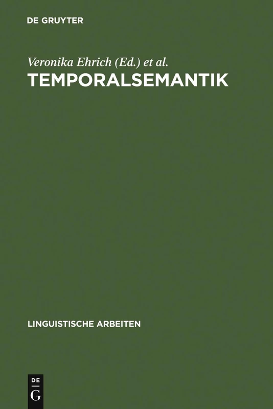 De Gruyter Temporalsemantik: Beitraege Zur Linguistik - 201 - Image 1