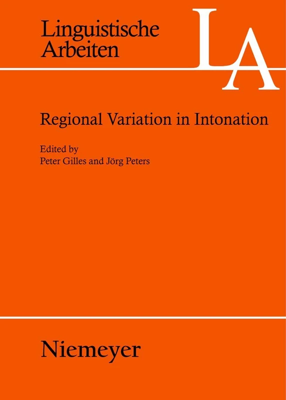 De Gruyter Regional Variation in Intonation - Linguistische Arbeiten
