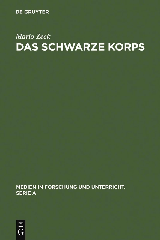 De Gruyter Das Schwarze Korps: History of the SS Newspaper - Image 1