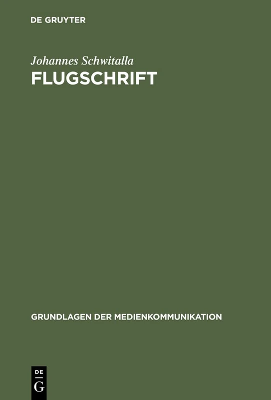 Flugschrift: 7 (Grundlagen Der Medienkommunikation) - Image 1