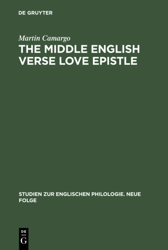 The Middle English Verse Love Epistle: 28 (Studien zur Englischen Philologie: Neue Folge, 28) - Image 1