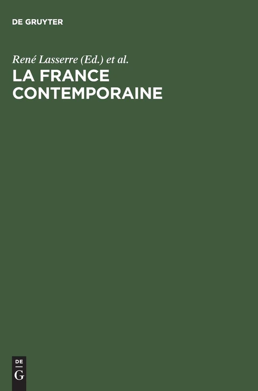 La France contemporaine: Guide Bibliographique Et Thématique