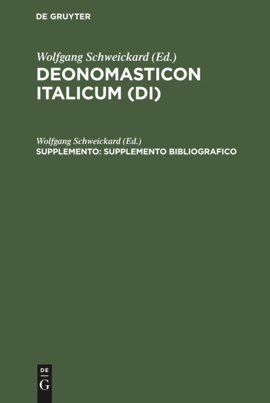 Supplemento bibliografico