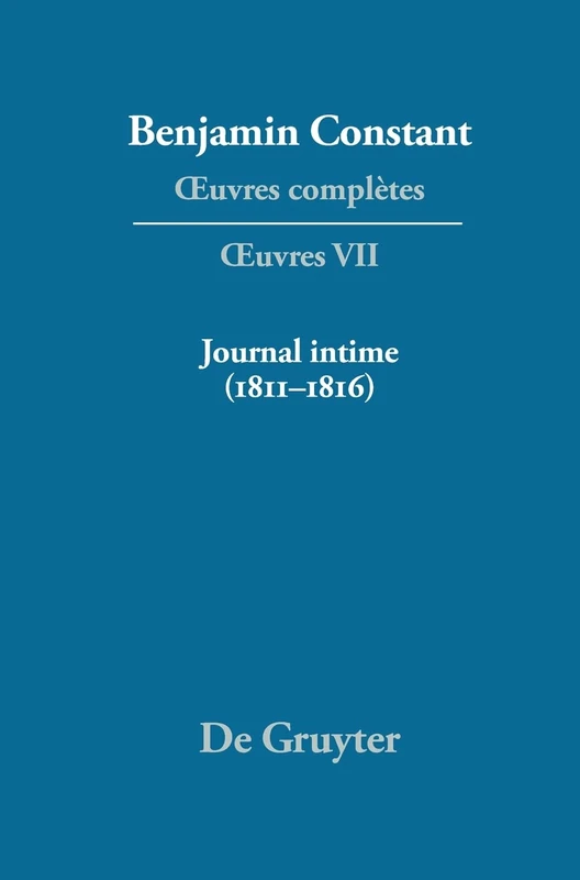 Journal intime (1811–1816). Carnet. Livres de dépenses (Deuxieme Periode (1800-1813))