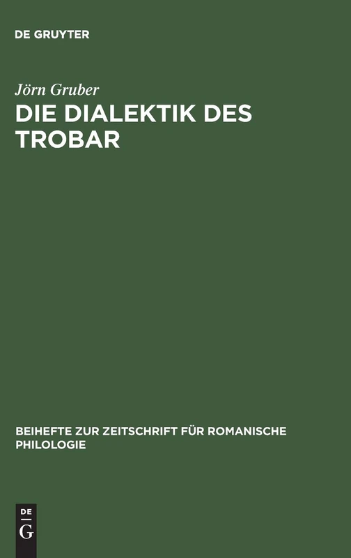 Die Dialektik des Trobar