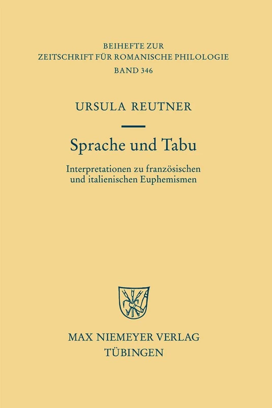 De Gruyter Sprache und Tabu - French and Italian Euphemisms