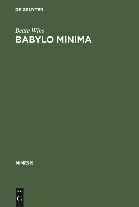 Babylo minima: Mailand in Der Erzählliteratur Des Späten Ottocento: 28 (Mimesis) - Image 1
