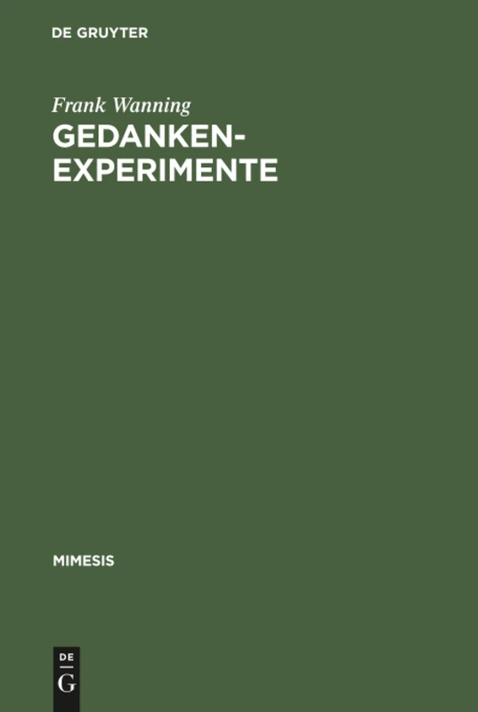 Gedankenexperimente: Wissenschaft Und Roman Im Frankreich Des 19. Jahrhunderts: 32 (Mimesis)