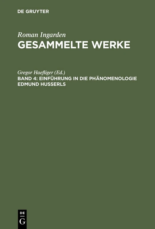 Einführung in die Phänomenologie Edmund Husserls: Osloer Vorlesungen 1967 - Image 1