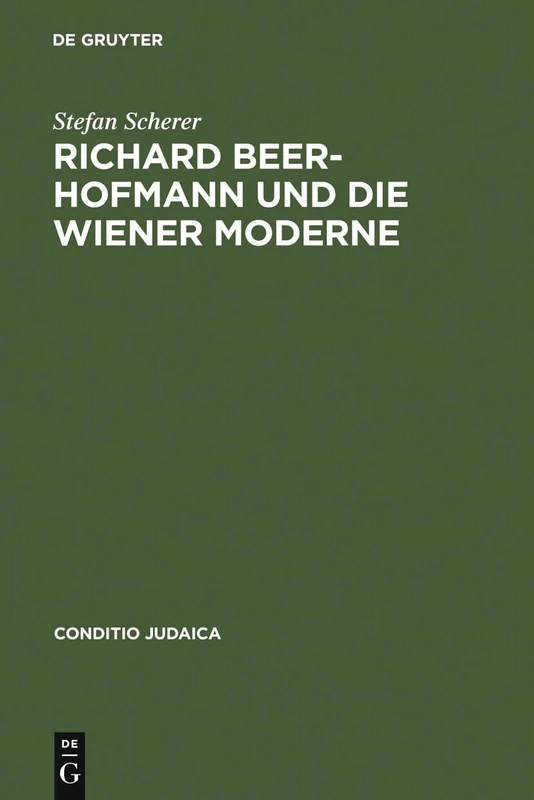 De Gruyter - Richard Beer-Hofmann und die Wiener Moderne: 6