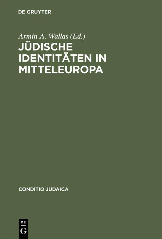 Jüdische Identitäten in Mitteleuropa: Literarische Modelle Der Identitätskonstruktion: 38 (Conditio Judaica)