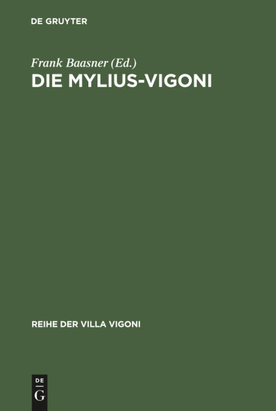 Die Mylius-Vigoni: Deutsche Und Italiener Im 19. Und 20. Jahrhundert: 8 (Reihe Der Villa Vigoni)