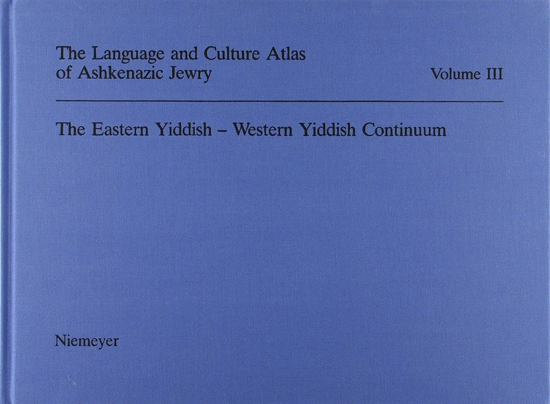 The language and culture atlas of Ashkenazic Jewry