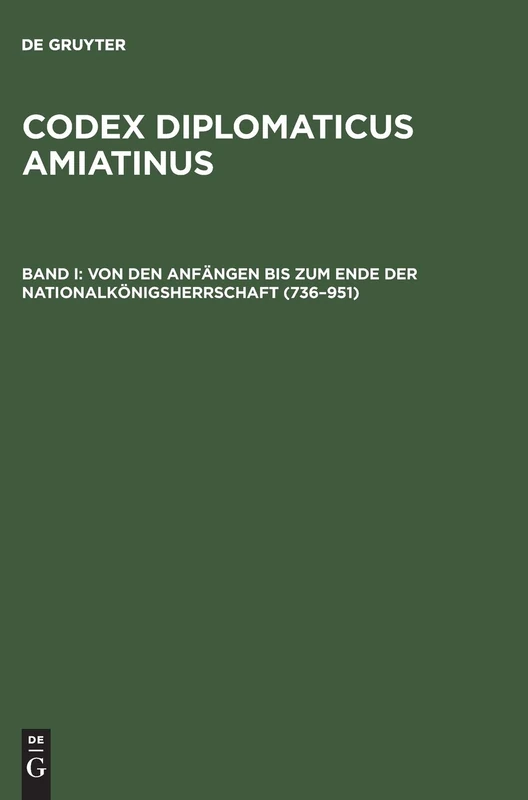 Von Den Anfängen Bis Zum Ende Der Nationalkönigsherrschaft (736-951)