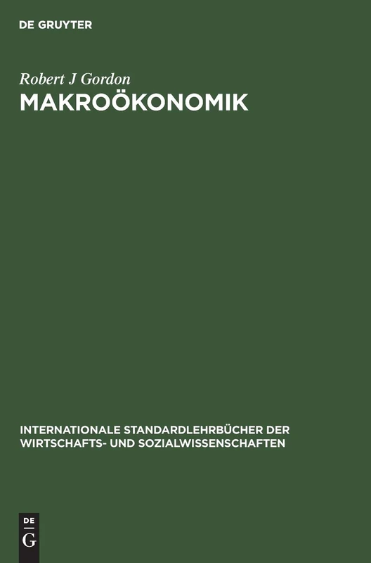De Gruyter Oldenbourg Makrookonomik Textbook