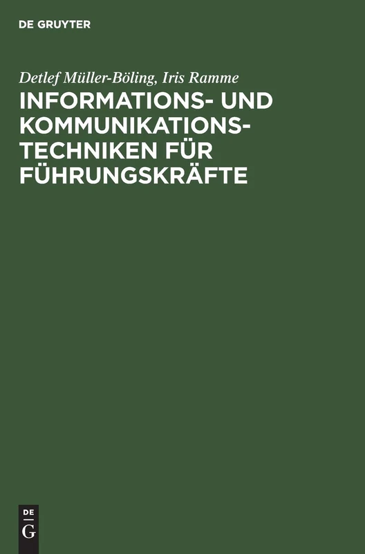 Informations- und Kommunikationstechniken für Führungskräfte: Top-manager Zwischen Technikeuphorie Und Tastaturphobie, Informations-/Kommunikationstechnik