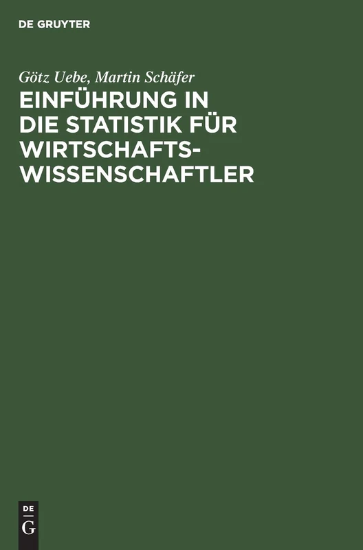 Einführung in Die Statistik Für Wirtschaftswissenschaftler