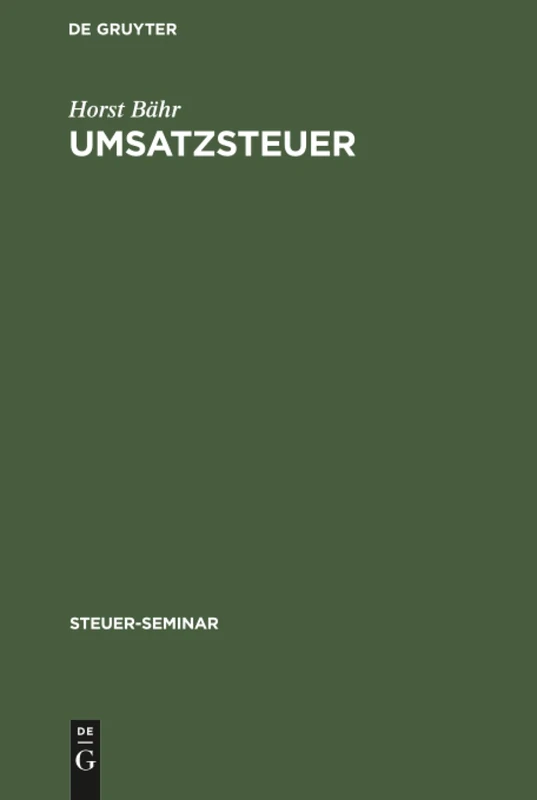 Umsatzsteuer (Steuer-Seminar)