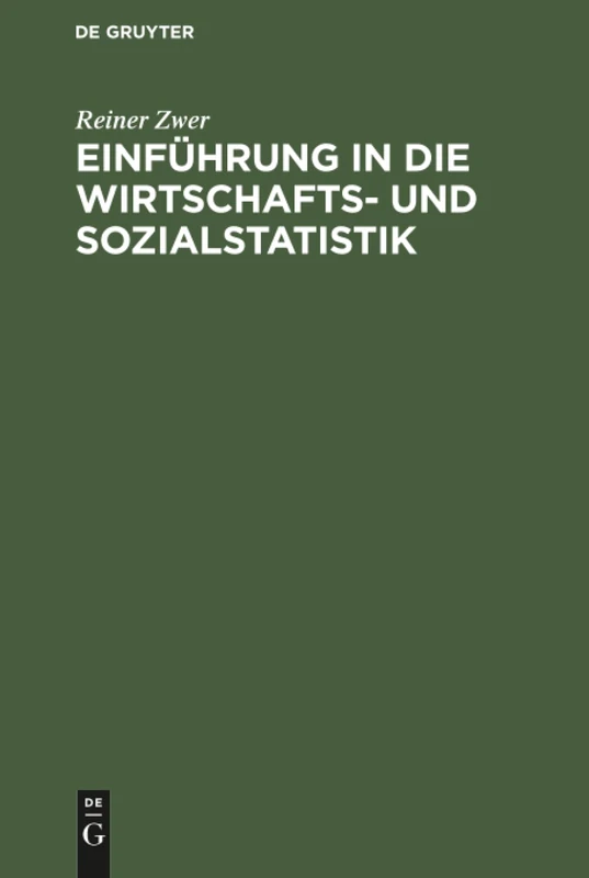 Einführung in die Wirtschafts- und Sozialstatistik