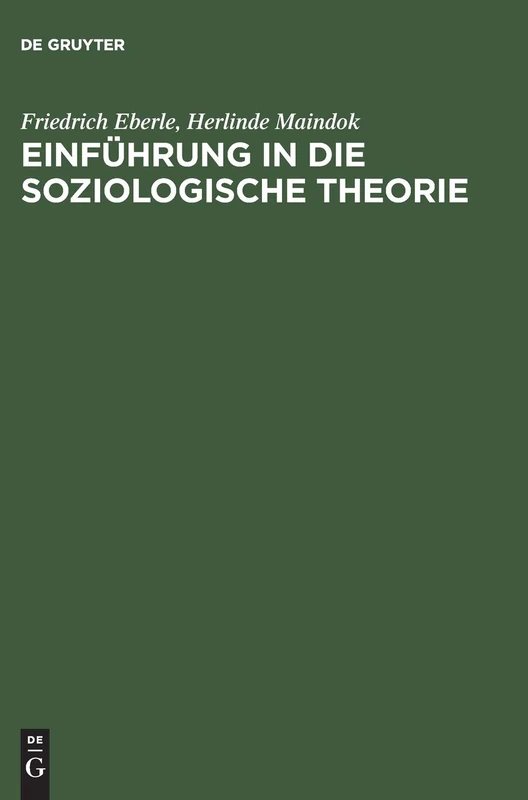Einführung in Die Soziologische Theorie