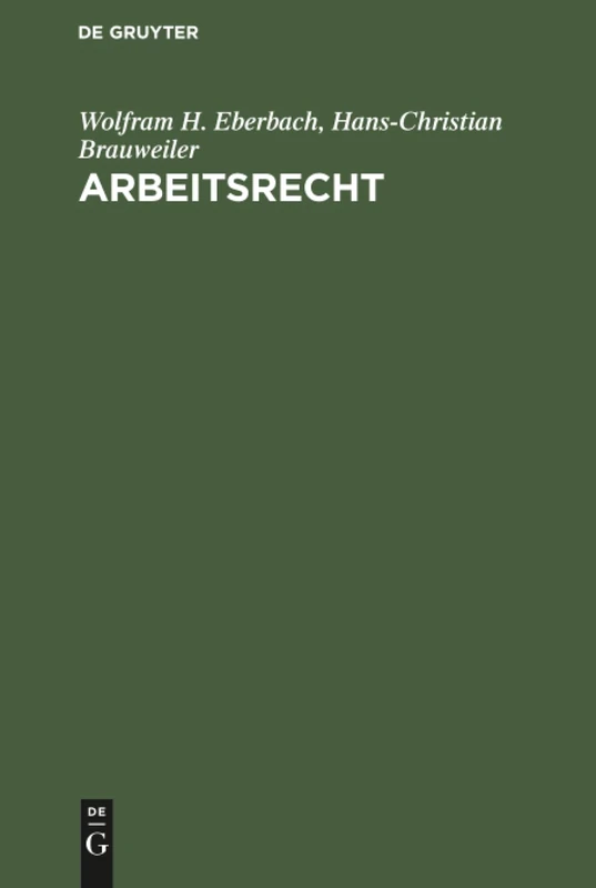 Arbeitsrecht: Systematische Darstellung