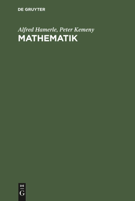 Mathematik: Einführung Für Wirtschafts- Und Sozialwissenschaftler