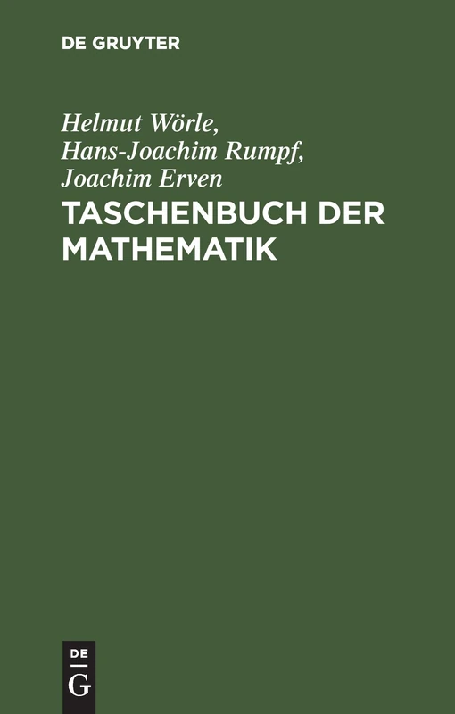 Taschenbuch der Mathematik: Mit zahlreichen Beispielen und Aufgaben samt Lösungen